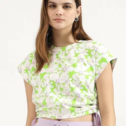 United Colors of Benetton Floral Print Extended Sleeves Top-image-17