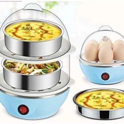 Double Layer Egg Boiler 2 In 1 Electric Mini Egg Boiler Egg Cooker (14 Eggs) Egg Boiler Egg Cooker-16