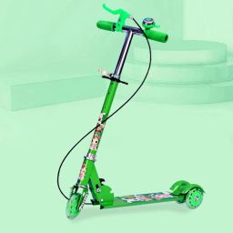 Kick Scooter Wide LED Light Wheels, Adjustable Handlebar Kids Scooter 3 Wheeler-image-30