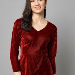 emeros Solid Velvet Top-40