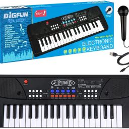Kids Piano with Microphone | Big Fun Piano Keyboard, 37 Keys, 8 Rhythms & Tones, Record Feature, Mic Analog Digital Piano-14