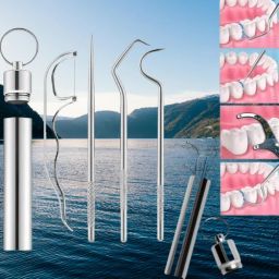 All-in-One Dental Kit – 7 Stainless Steel Cleaning Tools-image-109