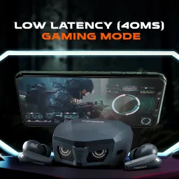 triggr Kraken X1 with Battery Display, 40ms Latency, Quad Mic ENC, 40 Hr, v5.3 Bluetooth Headset image 4