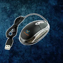 Shivsoft 3D Optical wired USB Mouse in Black Model-4842 Wired Ambidextrous Optical Gaming Mouse-9