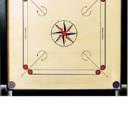 SMOOTH FULL SIZE(32' INCH)WITH STRIKER,POWDER AND COINS 81.04 cm Carrom Board-image-42