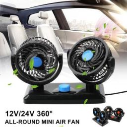 12V Car Fans Cooling Air Fan Powerful Dashboard Electric Car Fan Low Noise 360 Degree Rotatable for Truck Vehicle Boat Van SUV RV 135 Car Interior Fan-image-14