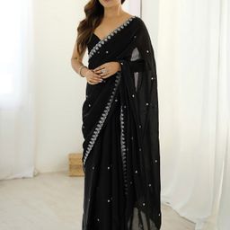anouk Embellished Bollywood Tissue Saree-picture-29