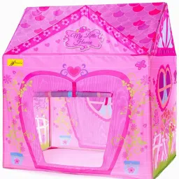 Extremely Light Weight , Kids Play Tent House for 2-7 Year Old Girls and Boys pink my ltl house-4