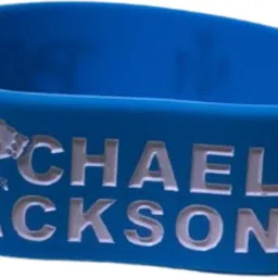 Michael Jackson Light Blue Silicone Wristband Celebrate the King of Pop Men Wrist Band-image-12