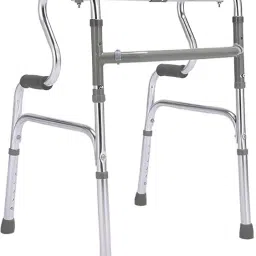 Lightweight Aluminum Folding Step-Up Walker For Adults And Senior Citizens Walking Stick-19