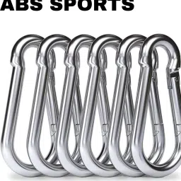 Heavy Duty 8MM Thick S.S Snap Hook for Hiking/Camping/GYM Locking Carabiner Locking Carabiner-21