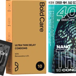 Nano Thin condoms + Ultra Thin Delay Condoms - Super Saver pack Condom-image-42