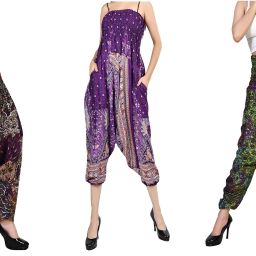 Printed Rayon, Cotton Women Harem Pants-image-33