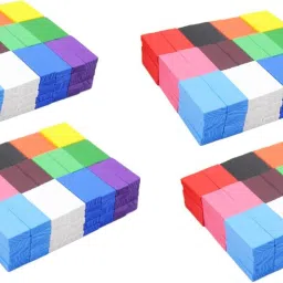New Edition 12 Colours Creative Wooden Colored Domino Blocks for Model Building (480 pcs)-22
