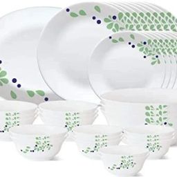 Pack of 36 Opalware LARAH BY BOROSIL 36N D/SET FOLIAGE TIARA SERIES Dinner Set-image-13