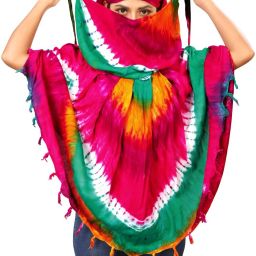 Printed Cotton Blend Women Multicolor Scarf-image-84