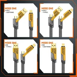 Vora 4 in 1 Universal Fast Charging & Data Cable. 65 W Data Card image 2