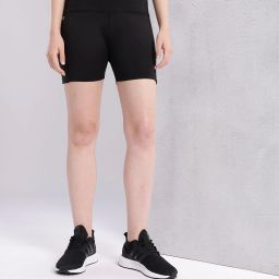 hrx by hrithik roshan Solid Women Black Sports Shorts-picture-16