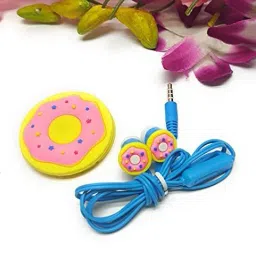 Tera13 Cute Donut Macarons Earphones 3.5mm in-Ear Stereo/Earphone for Kids (Pack of 1) Smart Headphones-14