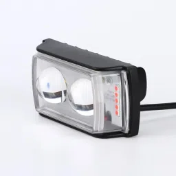 shop4u Mini Double Lens Fog Light with yellow, White & Blue Fleshing Reflection 12-24 V Fog Lamp Car, Truck, Van LED (12 V, 45 W) image 5