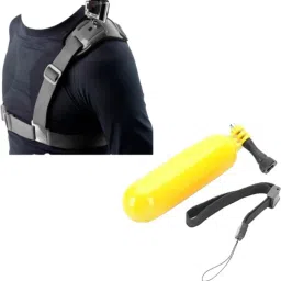 quikprof Floating Grip and Shoulder Strap Mount Harness for Gopro, YI, SJCAM (Combo) Strap-picture-3
