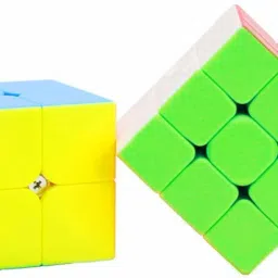 d eternal Cube 2X2 3x3 and Silver Mirror High Speed Stickerless Magic Cubes Combo image 5