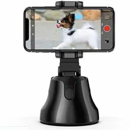 Techsure Apai Genie 360 Rotation auto face Tracking Smart Shooting Camera Holder Mount,unmanned Smart Object Tracking Camera Phone Holder 2 Axis Gimbal for Mobile, Camera image 2