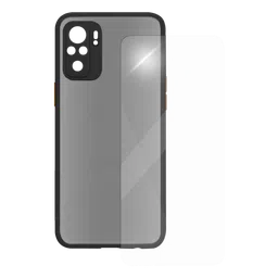 Arrow Duplex Screen Protector & Polycarbonate Back Cover Combo for Redmi Note 10 (Anti Scratch Design, Black) image 2