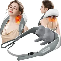 nuvio Heated Neck & Shoulder Massager | Portable 5D Massage Machine-picture-31