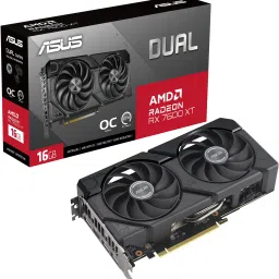 ASUS Dual Radeon RX 7600 XT OC Edition GDDR6 16 GB AMD/ATI Chipset 128 bit 2801 MHz Graphics Card-0