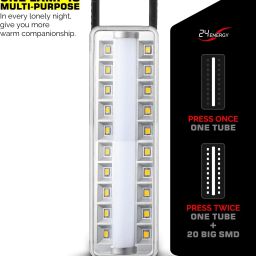 24 energy 20 Bright LED +1 Tube With Android Charging Support Emergency Light Torch image 5
