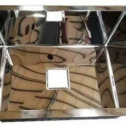 Stainless Steel Kitchen Sink with Steel Waste Coupling Handmade kitchen Sink Single Bowl Mirror Matt With Square Coupling, (24*18*10) Vessel Sink-image-40