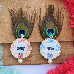 advika creations india Aai_Baba_Pearl Brooch-image-25