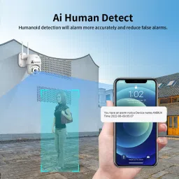 ApnaCam Smart PTZ 2-Way Audio Live View Wifi Color Night Vision 360°Alarm Waterproof Security Camera image 5