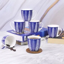 Pack of 6 Bone China Set of 6 Coffee Mugs New Modern Design Fine Bone Ceramics Tableware, Premium Light Tea/Coffee Cups (Set of 6 Mugs in a Box)-image-59
