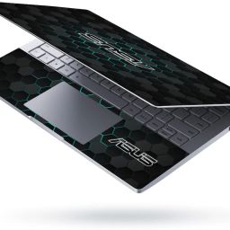 Techfit HD Printed Laptop Skin Full Panel Decal Sticker Vinyl for all Size Laptops upto 15.6 inch No Residue, Bubble Free - Asus Black Honeycomb Self Adhesive Vinyl Laptop Decal 15.6-image-62