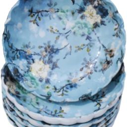 Melamine Pasta Bowl Chutney Bowl Set, Sauce Bowl | Blue & White Color-image-41