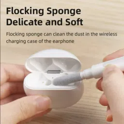 mak Cleaning Kit Accessory Combo for 3 in 1 Earphone Cleaning Pen, Speaker Dustproof Net Stickers, for iPhone and Android image 2
