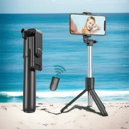 Worricow LATEST Selfie Stick with Adjustable Tripod, Compact Design for iOS, Android Tripod, Tripod Ball Head, Tripod Kit-2
