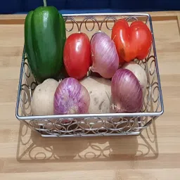 Stainless Steel Medium Size Fruits & Vegetables Basket Kitchen Organizer Storage Basket-15