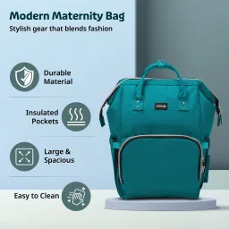 luvlap Lily Diaper bag for mom & baby, Multfunctional & Watterproof with Changing Mat Diaper Bag image 2
