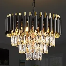 400.mm black gold jhumar@3 Ceiling Light Ceiling Lamp-picture-47