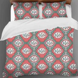 180 TC Cotton King 3D Printed Flat Bedsheet-image-19