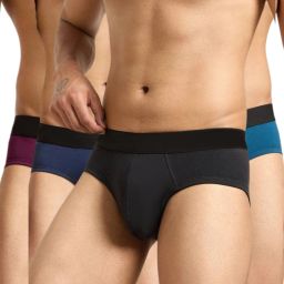 Pack of 4 Solid Men Brief-image-40
