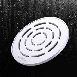 Stainless Steel 304 Round Shower Head, 6 x 6In Size, Silver Maze Fixed Mount-19