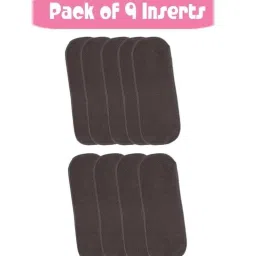 5 Layer bamboo charcoal Inserts Liners - New Born-pack of 9-16