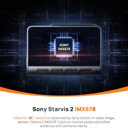 70mai A810 True 4K HDR Dual Vision,Starvis 2 IMX 678,Built-in GPS Logger,Upto 256GB SD Dashboard Camera System image 2
