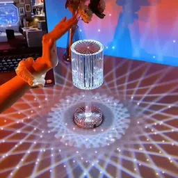 16 Color Touch Dimmable USB Charging Romantic Acrylic Led Night RGB Crystal Table Lamp-11