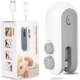 Portable Sealing Machine 2 in 1 USB Rechargeable Magnetic Heat Sealing 007 Hand Held Heat Sealer-12