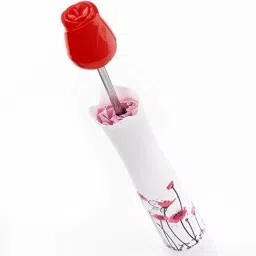 Folding Creative Rose Flower Case Umbrella Lightweight Waterproof /Protection Mini Folding Creative Rose Flower Case Canvas Plastic Umbrella with Compact Bottle (Set of 1) (Multi color) Umbrella-21